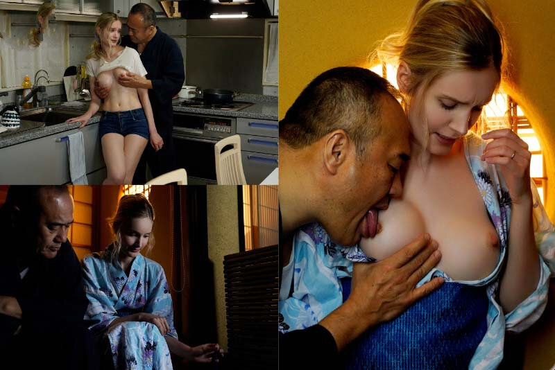 Father-in-law lets his foreign daughter-in-law learn Japanese culture